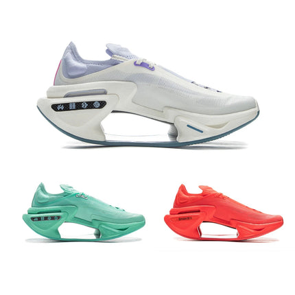 Li-Ning Unisex SHADOW 3 Running Shoes BOOM JIANG Cushion Comfort Sports Shoes LiNing Wearable Anti-Slippery Sneakers ARRV001 PlatiNum
