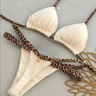 Nuovo Sexy Bikini da Donna per Vacanze al Mare, Set Due Pezzi PlatiNum