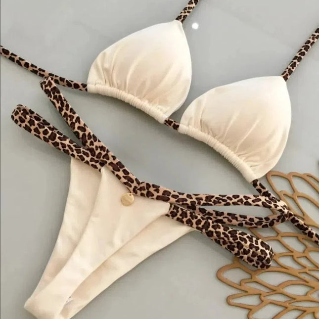 Nuovo Sexy Bikini da Donna per Vacanze al Mare, Set Due Pezzi PlatiNum