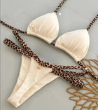 Nuovo Sexy Bikini da Donna per Vacanze al Mare, Set Due Pezzi PlatiNum