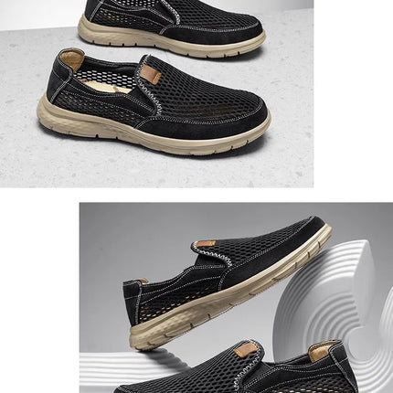 Mocassini Slip-On, Adatti per Scarpe Casual Estive Traspiranti da Uomo, Scarpe Leggere da Passeggio, Qualità Superiore