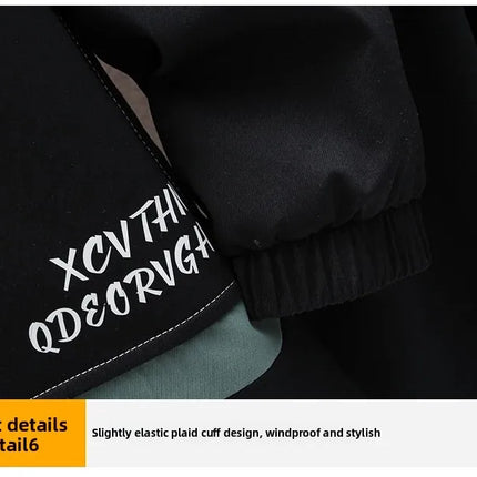 Spring Casual Men Sets Two Pieces Fashion Korean Trend Hooded Jacket + Pants Autumn Baseball Uniform Suit Man Outfit