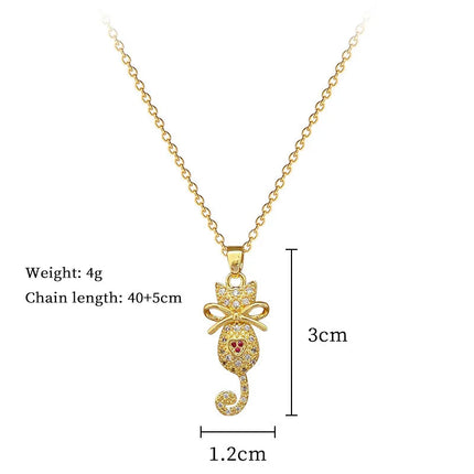 EILIECK 316L Stainless Steel Shine Cubic Zirconia Swan Pendant Necklace Gold Color Texture Metal Personalized Jewelry Neck Chain PlatiNum