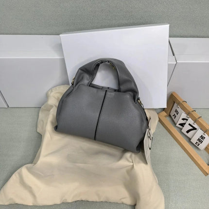 Grande borsa tote da donna in pelle morbida, con manici integrati, borsa capiente per shopping e lavoro
