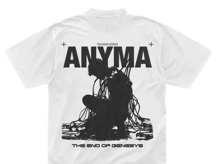 2025 Summer DJ Anyma THE END OF GENESYS Men's Cotton Short Sleeve T-shirt for Fans High-Quality Oversized Unisex T-shirt