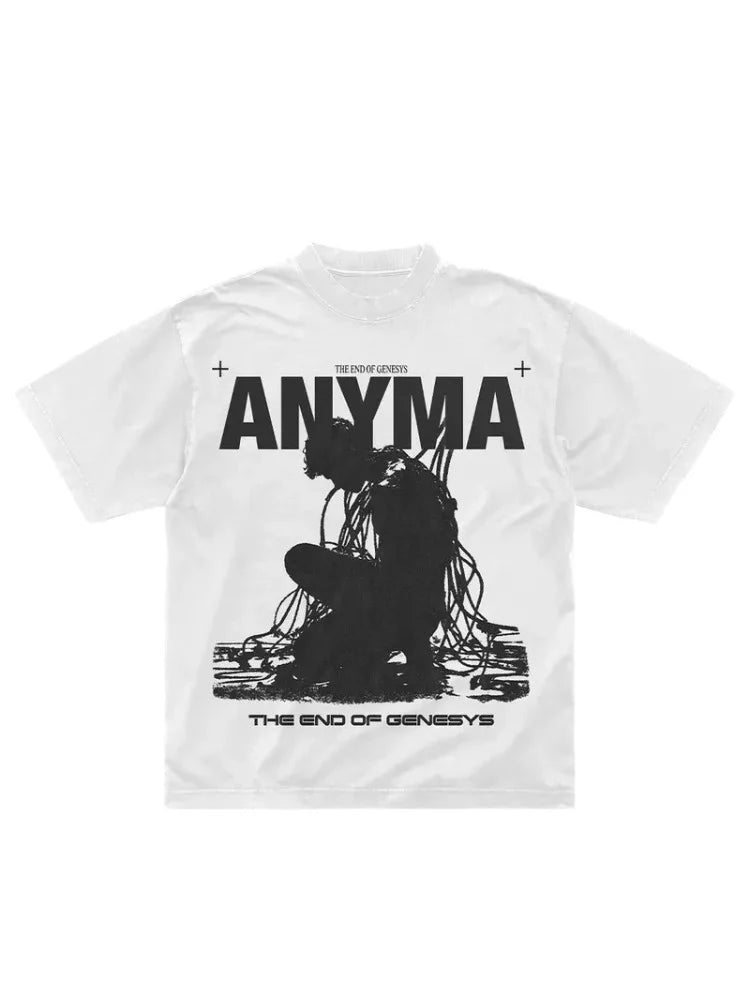 2025 Estate Dj Anyma THE END OF GENESYS T-shirt da uomo in cotone a maniche corte per fan T-shirt ov
