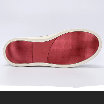 Spring men's thick soled board shoes high-quality suede leather casual sports shoes comfortable and fashionable low top shoes