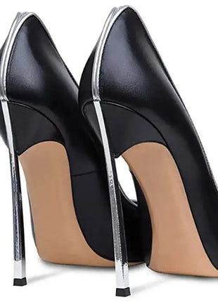 Nuove donne di estate pompe superficiale peep-toe tacchi alti scarpe da donna donna metallo stiletto punta a punta scarpe da donna Zapatos De Mujer platinumshop