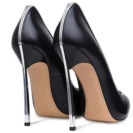 Nuove donne di estate pompe superficiale peep-toe tacchi alti scarpe da donna donna metallo stiletto punta a punta scarpe da donna Zapatos De Mujer platinumshop