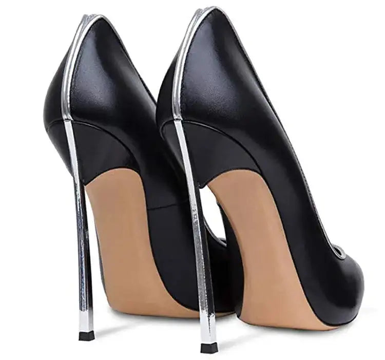 Nuove donne di estate pompe superficiale peep-toe tacchi alti scarpe da donna donna metallo stiletto punta a punta scarpe da donna Zapatos De Mujer platinumshop