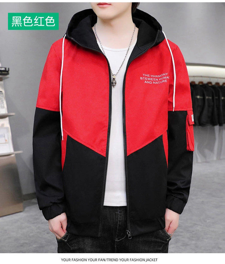 New  Autumn Winter Men's fleece Jackets Casual Warm Hooded Coats Sports Outwear Youth Tops Clothing
