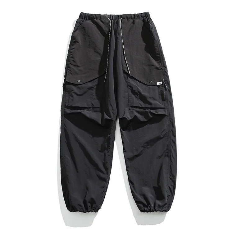 Spring Summer Korean Outdoor Functional Waterproof Cargo Pants For Men Clothing Harajuku Joggers Casual Breathable Pants Male