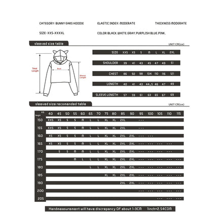 GF Anna Pepe Vera Baddie Tour Hoodie Cat Ears Hooded Sweatshirts Long Sleeve Crop Top Women Fashion Clothes