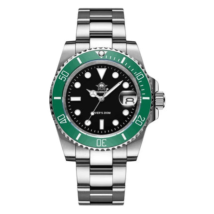 ADDIESDIVE Quartz Watch for Men 316L Stainless Steel Super Luminous Ceramic Bezel 200m Waterproof Classic Diving Men‘s Watch