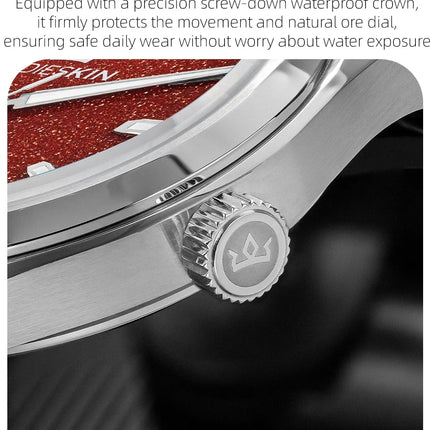 AddiesKIN Men Watch BGW9 Luminous Red Goldstone Dial Sapphire Glass 20Bar Waterproof Japan 9015 K010 Automatic Mechanical Watch