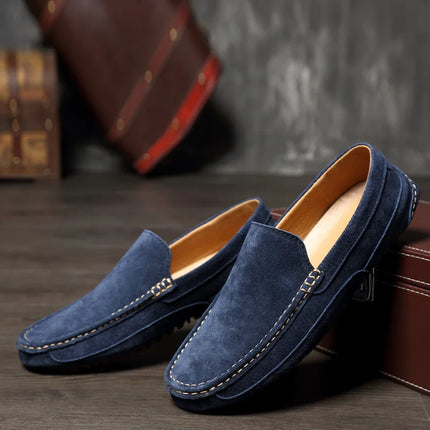 Mocassini da uomo in pelle scamosciata di lusso 2022 scarpe casual da uomo scarpe da barca fatte a mano da uomo Slipon scarpe da guida mocassini maschili Zapatos