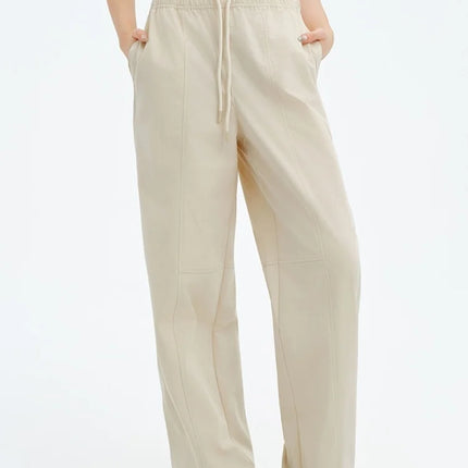 Metersbonwe Women's Cargo Jogger Pants Loose Fit Drawstring Elastic Waist Streetwear Casual Trousers Trendy Tapered Sweatpants