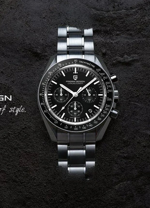 Nuovo Orologio da Uomo PAGANI DESIGN Moon 2026, Orologio al Quarzo di Lusso Dorato per Uomo, Cronografo Sportivo Impermeabile Luminoso con Vetro Zaffiro AR, Lunetta in Ceramica, Acciaio Inossidabile, Regalo per Uomo