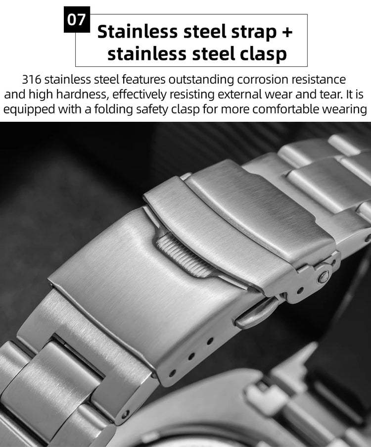 ADDIESDIVE Japan2115 New Men Watch Sapphire Glass BWG9 Ultra-Bright Luminous 200m Waterproof Wristwatch Luxury Quartz Watches