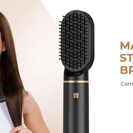 1000W Hair Dryer 5 in 1 Electric Comb Negative Ion Straightener Comb Curling Iron Detachable Multifunctional Heating Brush Hair Dryer