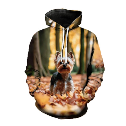 Kawaii Dog Animal 3D Print Hoodies Men Women Hooded Sweatshirts Harajuku Pullover Fashion Street Tracksuit Man Coat Clothing