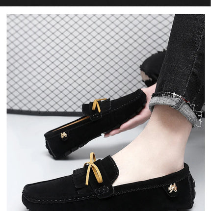 Scarpe di lusso da uomo Coppia mocassini in pelle scamosciata fatti a mano da donna Scarpe basse da guida Scarpe slip-on Mocassini comodi Scarpe casual da uomo