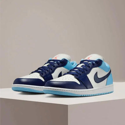 Scarpe da basket Nike Air Jordan 1 Low unisex, ammortizzate, antiscivolo, resistenti e dal design classico 553558-149 platinumshop