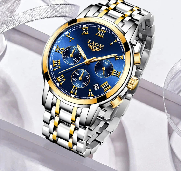 LIGE 2024 nuove donne di moda orologi da donna top brand di lusso creativo bracciale da donna in acciaio orologi orologio impermeabile al quarzo femminile platinumshop