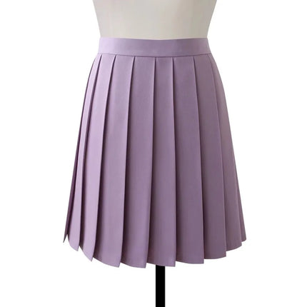 Gonna longuette a pieghe a vita alta da donna Y2k Estate al ginocchio stile preppy Harajuku Hot Street School Cosplay Casual Faldas femminili