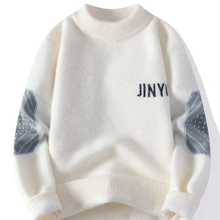 Sweaters men Winter Letter pattern thick sweater men Student youth sweaters autumn Men's wool pullovers full