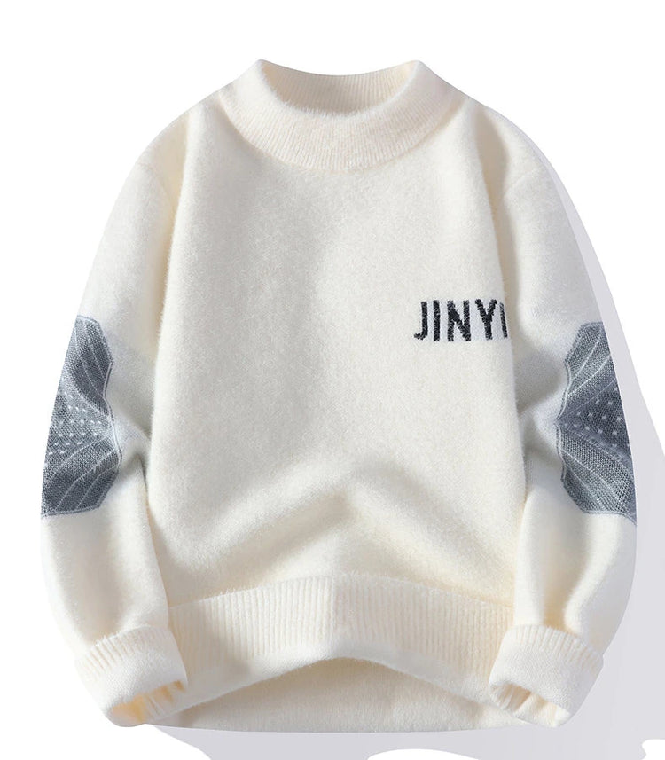 Sweaters men Winter Letter pattern thick sweater men Student youth sweaters autumn Men's wool pullovers full
