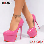 BabyPink-Red Sole