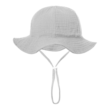 3-18 mesi Cappello da pescatore per bambini Cappello da pescatore per bambini da esterno per protezione solare Ragazzi Ragazze Cappello Panama in cotone Cappello da pescatore per bambini da spiaggia unisex