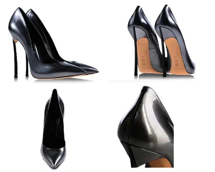 【Measure your feet length before order】Luxury Designer Women Pumps Stiletto High Heel Sexy Fetish Party Zapatos De Tacon C-PU-1