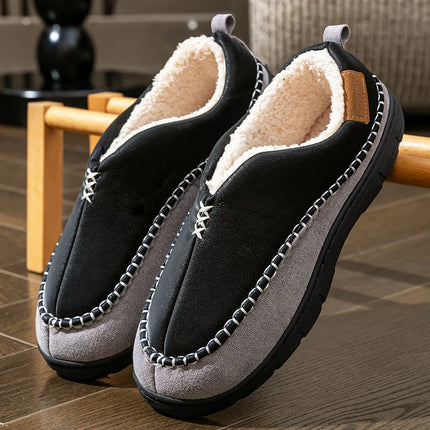 inter Men's Mark Line Slippers With Anti Slip TPR Sole, Soft, Warm, Comfortable And High-Quality Indoor Shoes