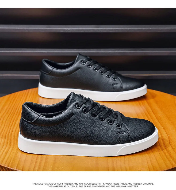 2026 New Fashion Mens Casual Shoes Genuine Leather Designer Lace-up Sneakers High Quality Outdoor walking Mocassin Footwear