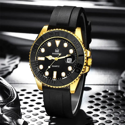 Orologio moda uomo orologio Casual Montre Homme Business Men orologio al quarzo calendario Green Water Wok Ghost Sport orologio da polso da uomo platinumshop