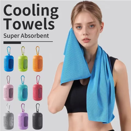 Microfiber Towel for Bath and Beach, Cooling for Summer, Quick-Drying Outdoor Sports Towel, Portable Iced Towel for Travel, Swimming, Gym, and Fitness