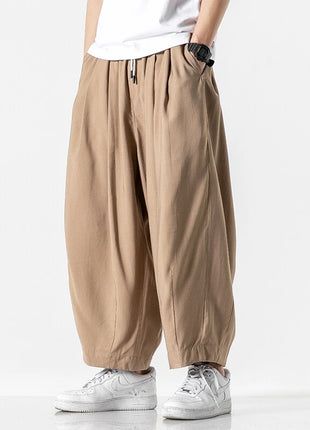 Men's Oversized Wide Leg Pants Comfortable Harajuku Style Joggers Casual Loose Fashion Elastic Waist Streetwear