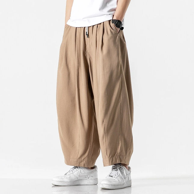 Men's Oversized Wide Leg Pants Comfortable Harajuku Style Joggers Casual Loose Fashion Elastic Waist Streetwear