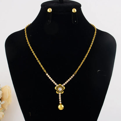 Collana con ciondolo zircone alla moda per donna Collana girocollo a catena Festa femminile Gioielli lucidi Regalo per matrimonio San Valentino