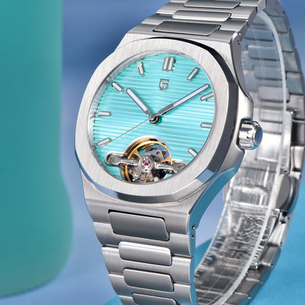 PAGANI DESIGN Nuovo Orologio Meccanico Automatico da Uomo con Tourbillon, Movimento Giapponese, Doppia Texture, Orologio di Lusso in Acciaio 316L con Vetro Zaffiro