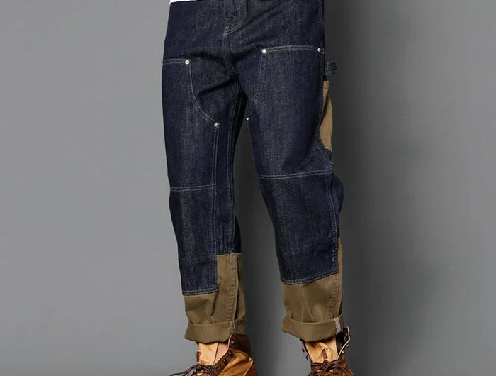 Supzoom New Arrival Hot Sale Top Fashion Autumn Zipper Fly Stonewashed Casual Patchwork Cargo Denim Pockets Cotton Jeans Men PlatiNum