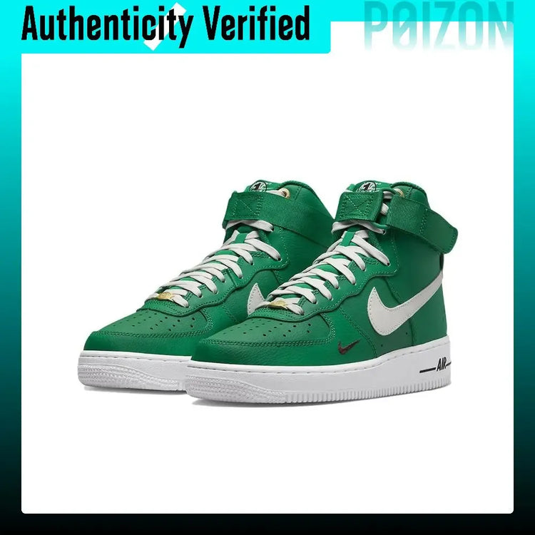Nike Air Force 1 Skate Shoes Women's High-top Green/White DQ7584-300