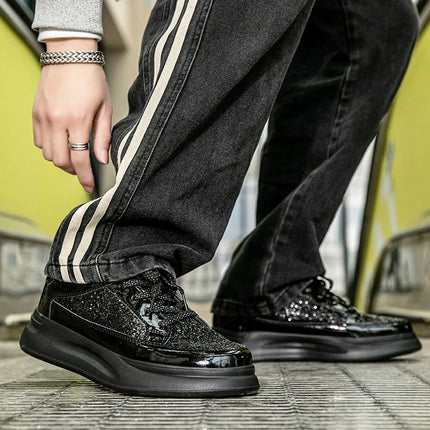 New Men Skateboard Shoes Platform Trend Sport Shoes Women Sneaker Sequin Shoes for Men Chaussure Homme Female Sneakers