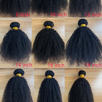 10-24inch Afro Kinky Curly Human Hair Bundle Deal Brazilian Afro Deep Jerry Curly Raw Virgin Human Hair Weave Hair Extension