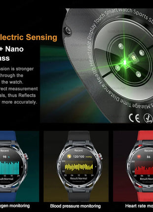 Nuovo Smartwatch 2026 con Analisi del Grasso Corporeo ECG+PPG, Acido Urico, Pressione Sanguigna, Ossigeno nel Sangue, Chiamate Bluetooth, Orologio Sportivo Intelligente per Uomini e Donne platinumshop