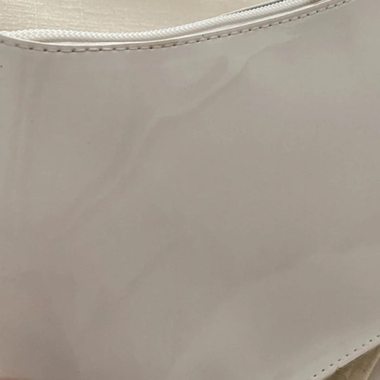 Retro Solid Color PU Leather Shoulder Underarm Bag Women's Fashion Handbags Casual Hobos Purses and Handbag Ladies Hand Bags PlatiNum