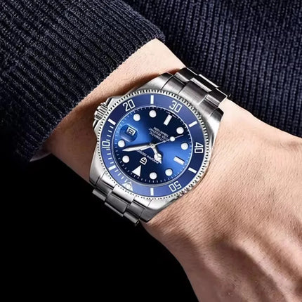 PAGANI DESIGN 2026 43MM Serie Water Ghost Orologio Meccanico di Lusso da Uomo con Ghiera in Ceramica, Vetro Zaffiro, Acciaio Inossidabile, Orologi Automatici da Uomo