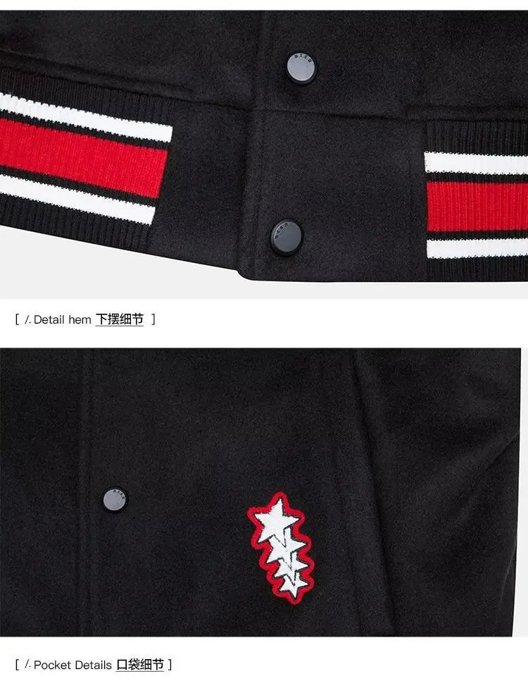 Bomber Jacket Men Women Flocking Hip Hop Loose Casual Patchwork Coat Unisex Embroidery High Street Varsity Baseball Outwear 2023